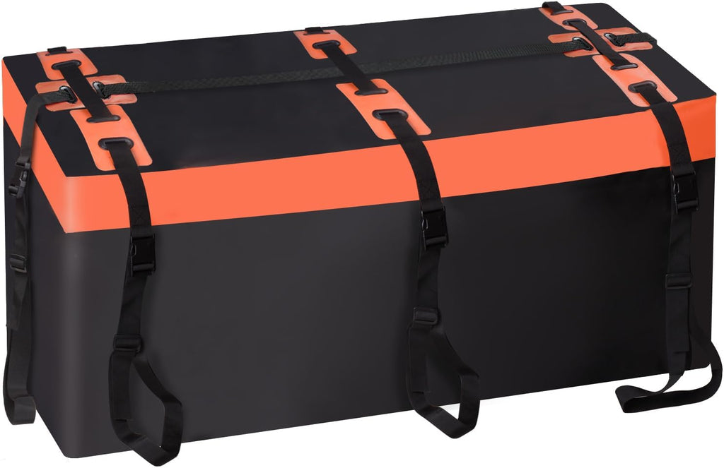 Plutohiker Heckbox für Anhängerkupplung 115 x 61 x 61cm, 425 Liter 600D PVC Car Cargo Transportbox Wasserdicht Reißfest Faltbare Gepäckbox